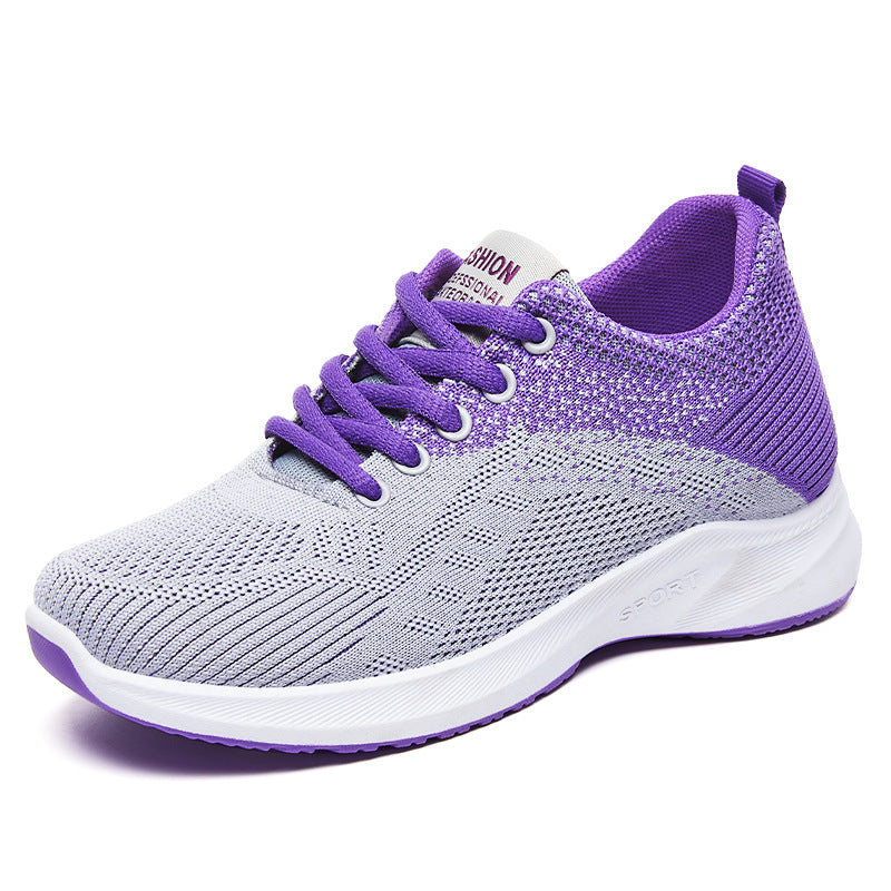 Damen nan nahtloser Strick-Fitnesssneaker mit ergonomischem Fersenhalt, flexibler Zehenkappe und reaktiver EVA-Dämpfung EB