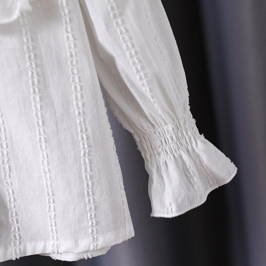 Mädchen Bluse mit Rüschendetails und Broderie Anglaise EB