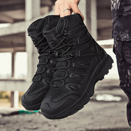Herren Multifunktionale Tactical Boots mit hohem Knöchelschutz und rutschfester Sohle EB
