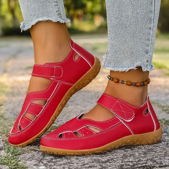 Damen Atmungsaktive Sandalen mit verstellbarem Klettverschluss EB