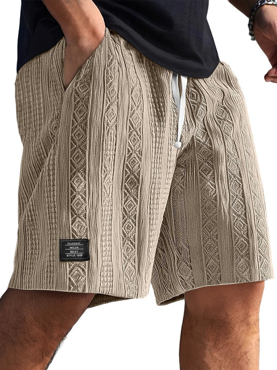 Herren Stilvolle Freizeithosen im lässigen Strickdesign EB