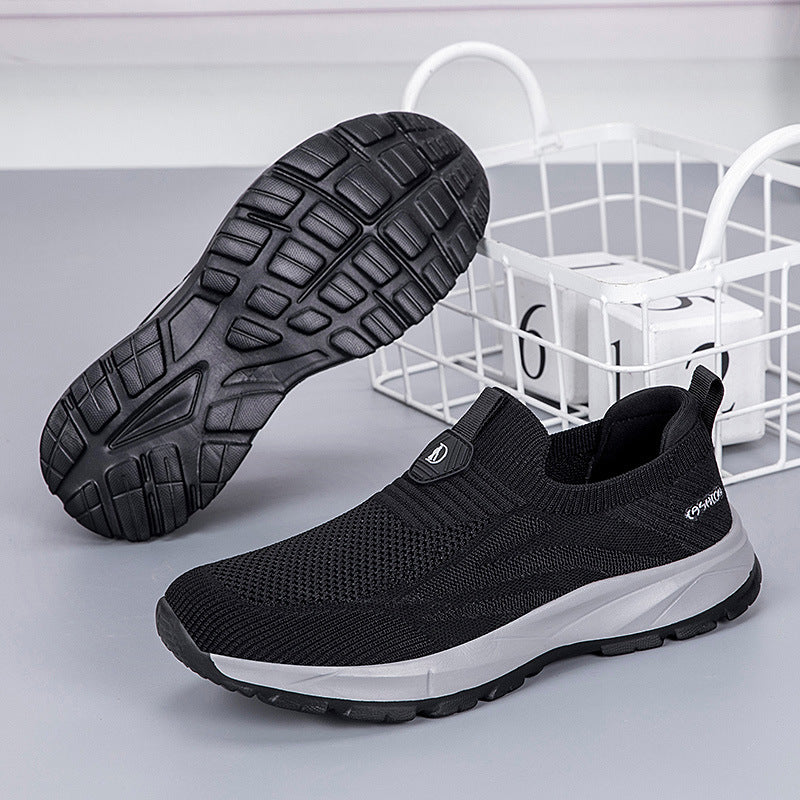 Damen Atmungsaktive Slip-On Sneakers mit flexibel dämpfender Sohle EB