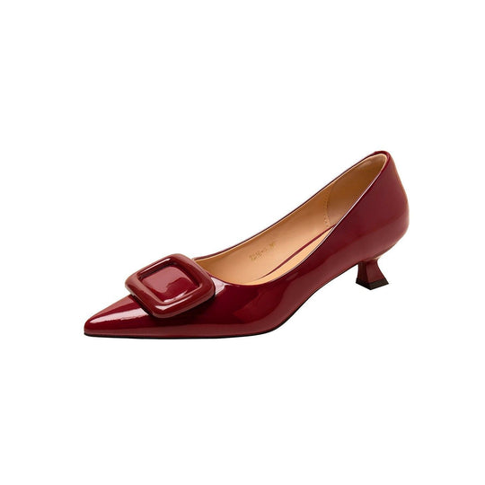 Damen Ballerinas mit spitzer Zehenform und dekorativem Schleifen-Detail EB