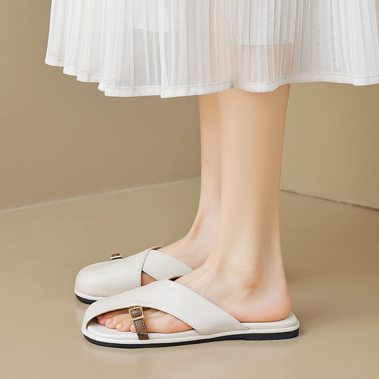 Damen Bogen-Sandalen mit trendy Riemen und komfortabler Fußbettgestaltung EB