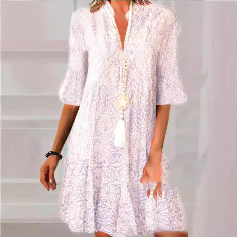 Damen Druckkleid EB