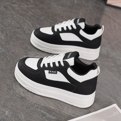 Damen Sportliche Chunky Sneakers mit dicker Laufsohle EB