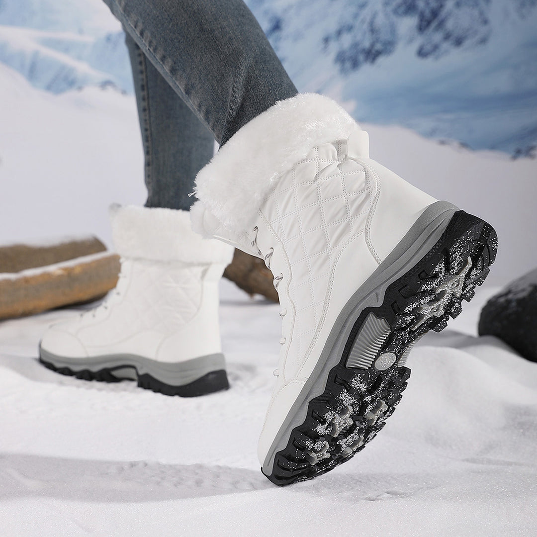 Damen Winterboots mit kuscheligem Innenfell und rutschfester Sohle EB