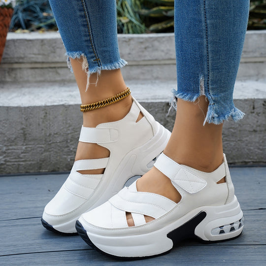 Damen Sportliche Riemchen-Sandalen mit dämpfender Sohle und atmungsaktivem Design EB