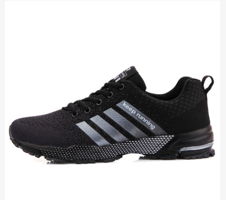 Herren leichte Strick-Running-Sneaker mit integrierter Fersen-Luftkammer und griffiger Trailsohle EB