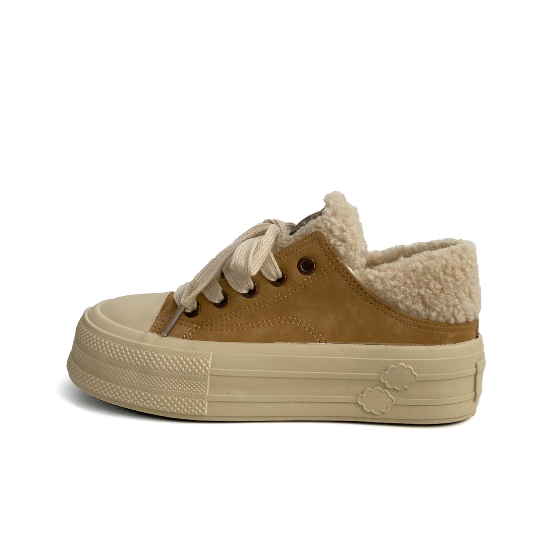 Damen Bequeme Sneakers mit kuscheligem Innenfutter und strapazierfähiger Sohle EB