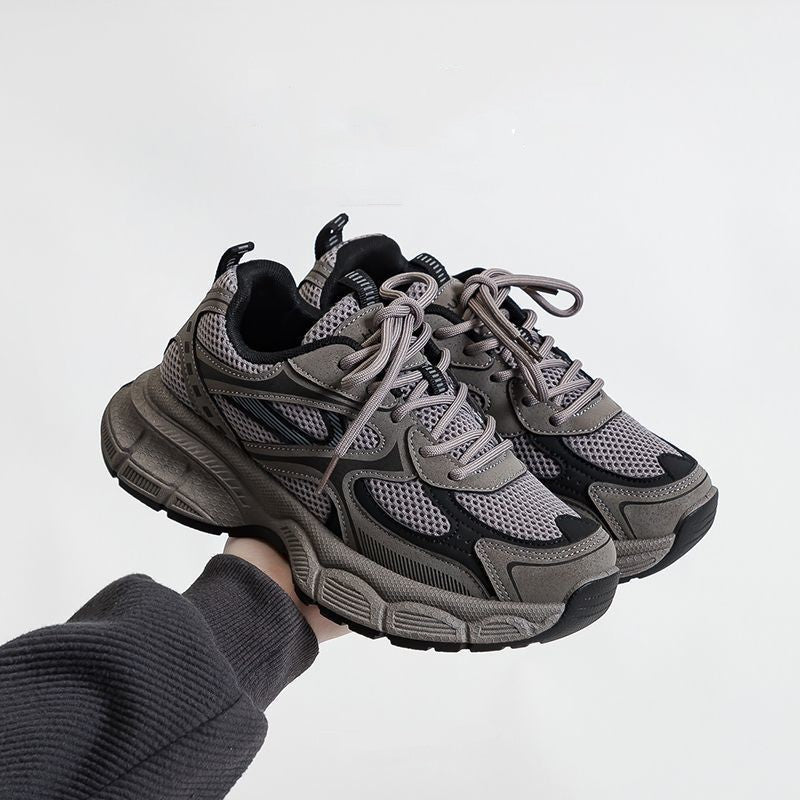 Damen Sportliche Mesh-Sneaker mit dämpfender Sohle und atmungsaktiver Obermaterialstruktur EB