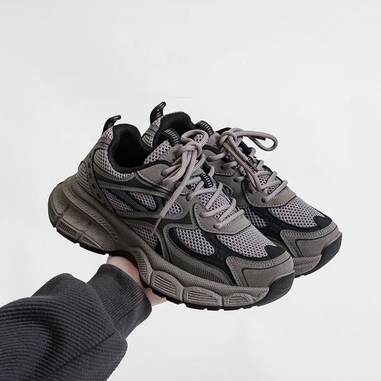 Damen Sportliche Mesh-Sneaker mit dämpfender Sohle und atmungsaktiver Obermaterialstruktur EB