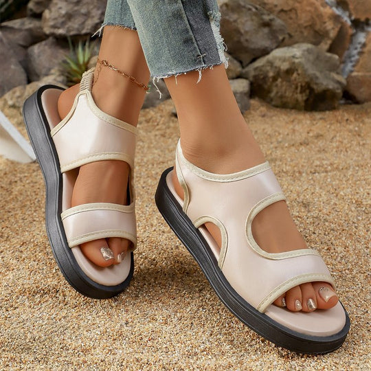 Damen Komfortable Sandalen mit elastischen Riemen EB