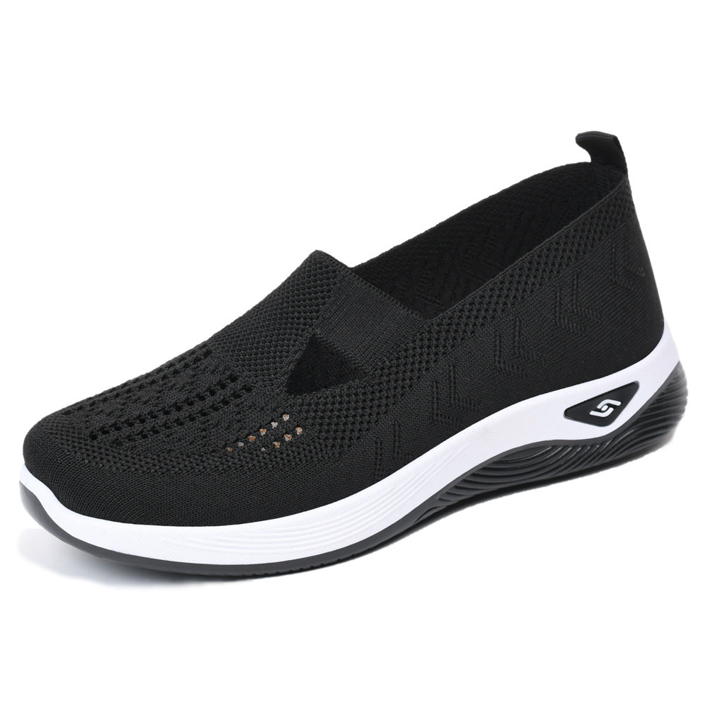 Damen nan leichte gestrickte Slipper mit orthopädischer Komfortsohle EB