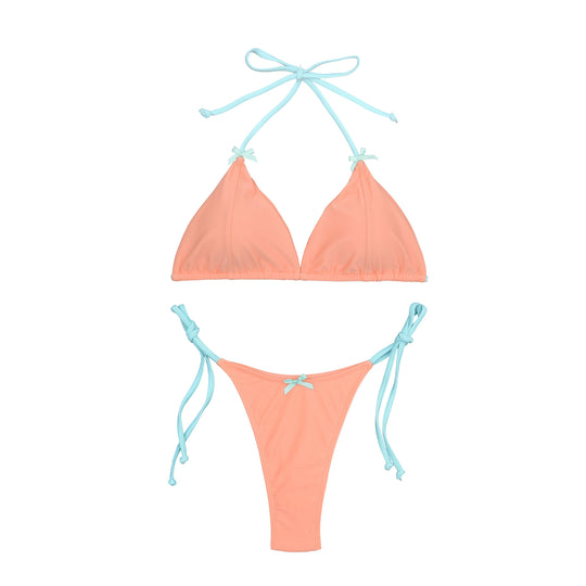 Damen Triangel-Bikini mit individuell anpassbaren Trägersystem und elegantem Design EB