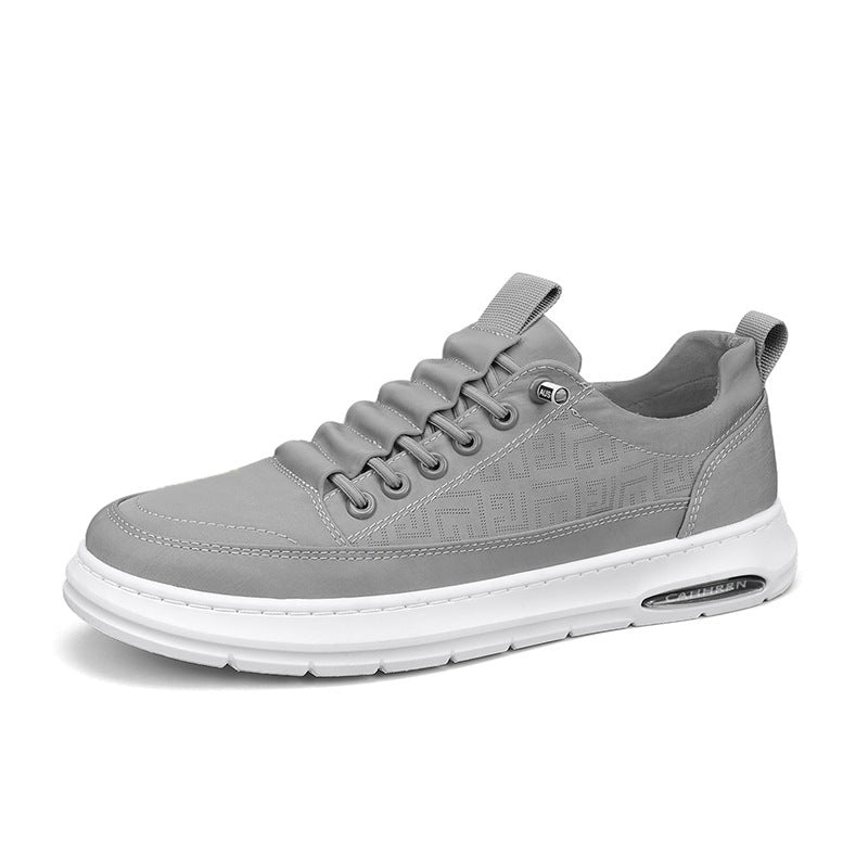 Herren urbaner Komfort‑Sneaker mit geprägtem Seitenmuster, gepolsterter Schnürlasche und dämpfender Luftkapselsohle EB