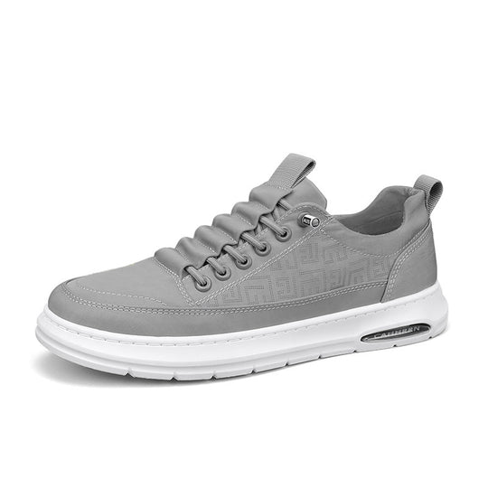 Herren urbaner Komfort‑Sneaker mit geprägtem Seitenmuster, gepolsterter Schnürlasche und dämpfender Luftkapselsohle EB