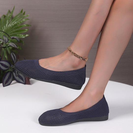 Damen Ballerinas aus atmungsaktivem Netzmaterial EB