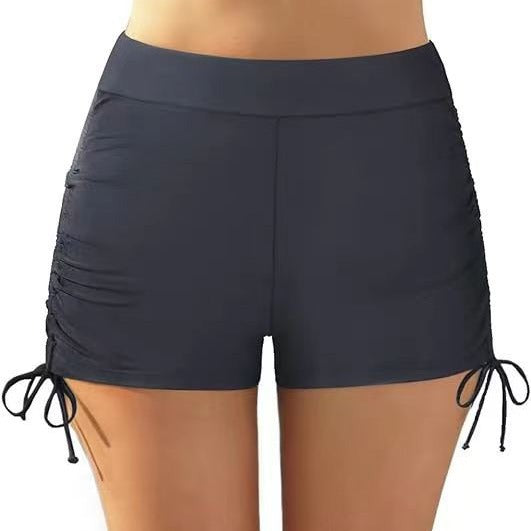 Damen Figurschmeichelnde Badeshorts mit Raffung und Seitenschnürung EB
