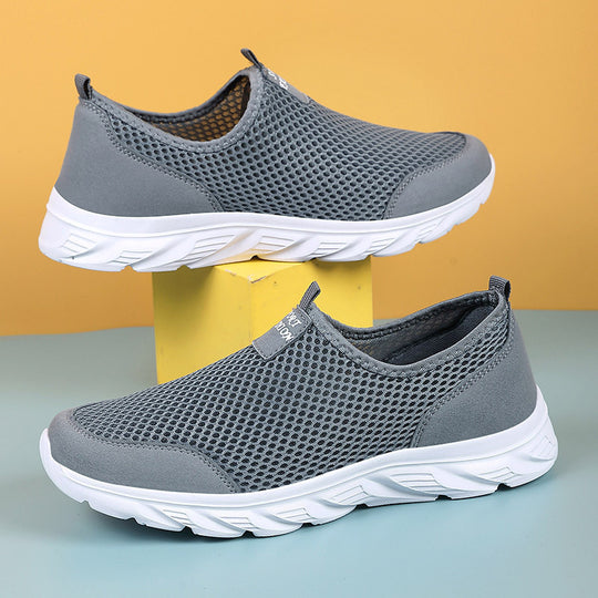 Damen Atmungsaktive Slip-On Sportschuhe mit flexiblem Sohlenaufbau EB