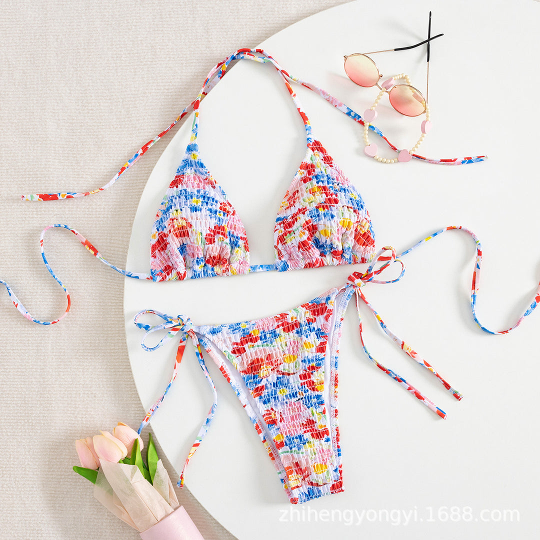 Damen Bikiniset mit buntem Mustermix EB