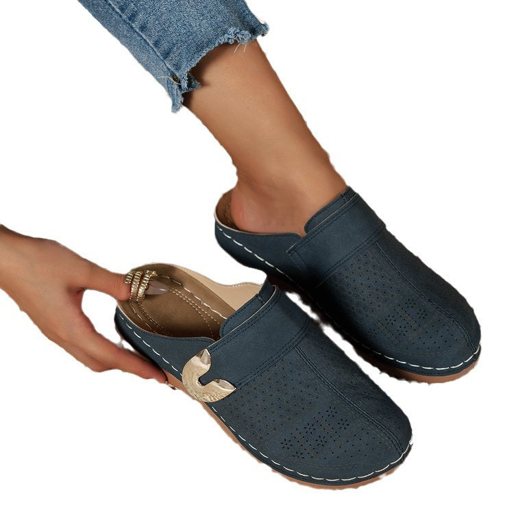 Damen Perforierte Komfort-Clogs mit Orthopädischer Einlegesohle EB