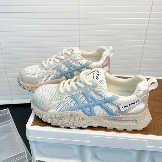 Damen Sportliche Sneakers mit atmungsaktiver Mesh-Oberfläche und rutschfester Sohle EB