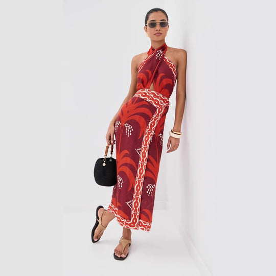 Damen Maxi-Kleid mit exklusivem Boho-Design EB