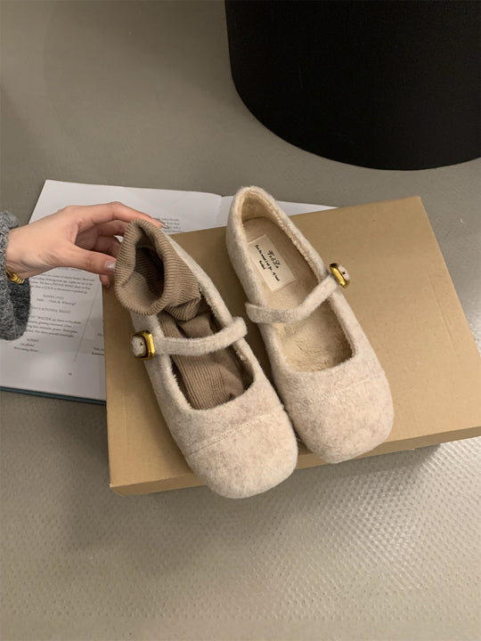 Damen bequeme Hausschuhe mit verstellbarem Riemen und weichem Innenfutter EB