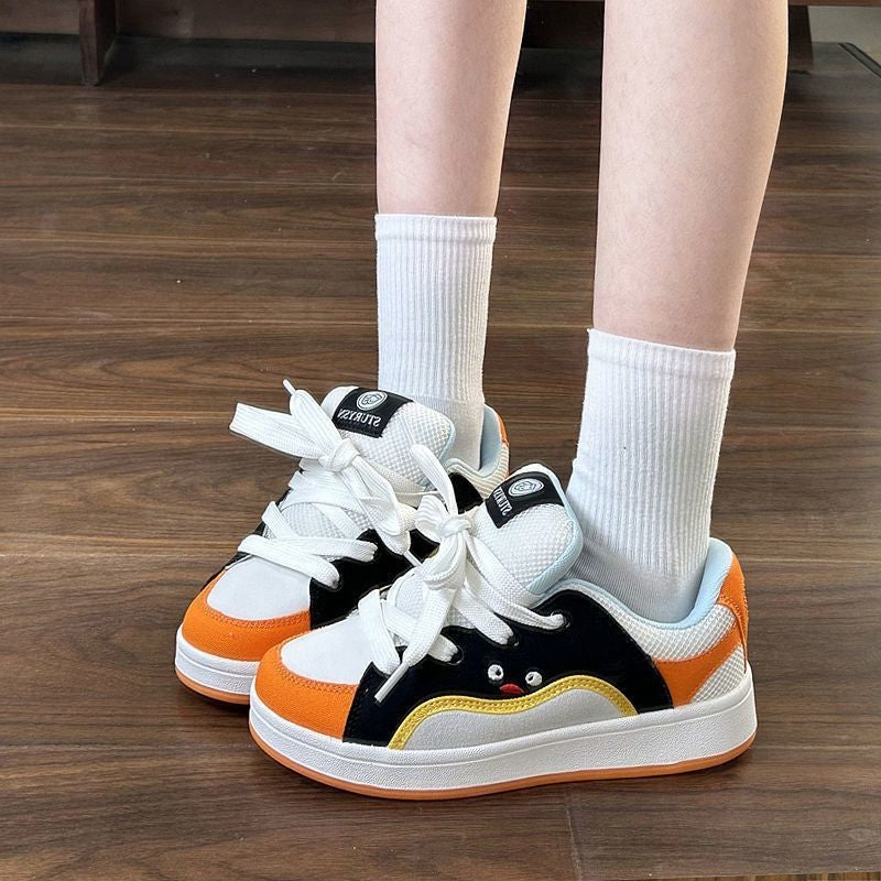 Damen Sportliche Freizeitsneaker mit atmungsaktiver Innensohle und rutschfester Sohle EB