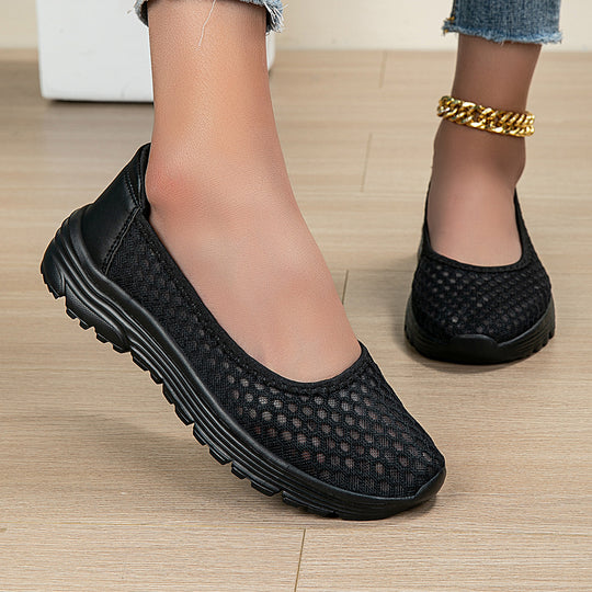 Damen Bequeme Freizeitschuhe mit atmungsaktiver Mesh-Oberfläche EB