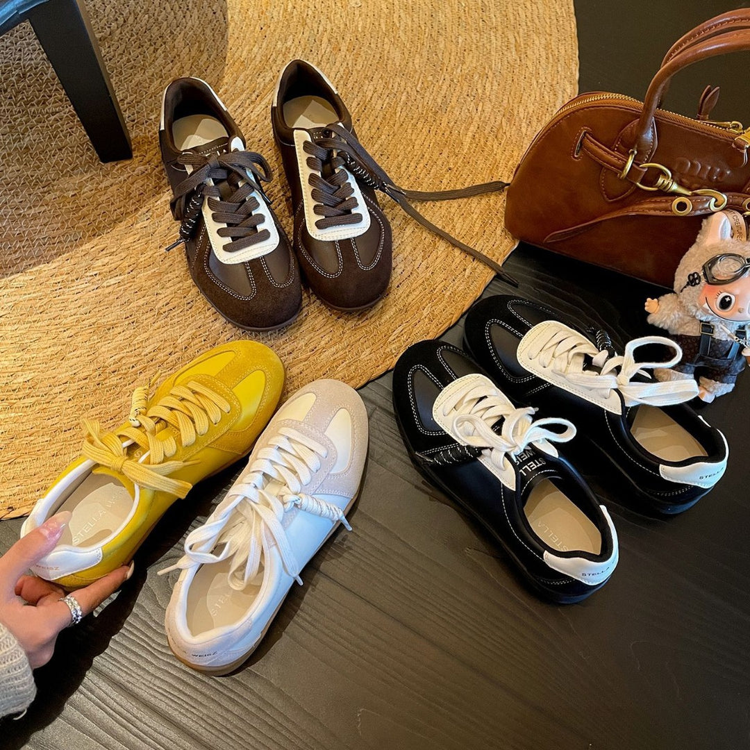 Damen Sportliche Freizeitsneaker mit atmungsaktivem Obermaterial und rutschfester Sohle EB