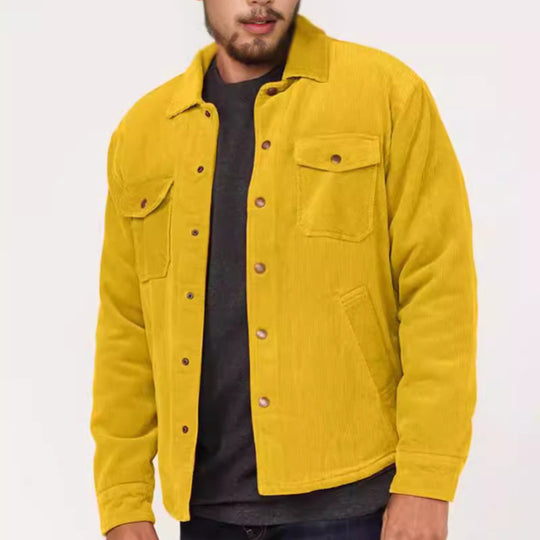 Herren Cordjacke mit praktischen Brusttaschen und weichem Innenfutter EB