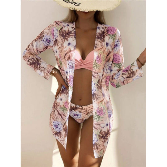 Damen Strandkleid mit floralen Mustern EB