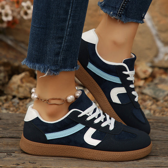 Damen Sportliche Sneaker mit modischem Obermaterial und bequemer Laufsohle EB