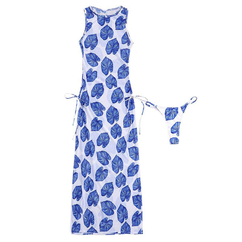 Damen Sommerliches Maxikleid mit floralen Mustern EB
