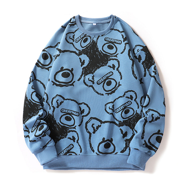 Herren lässiger Sweatshirt mit kreativem Tiermotiv EB
