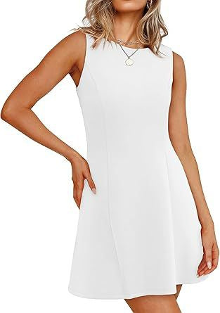 Damen ärmelloses A-Linien Kleid mit zeitlosem Schnitt EB
