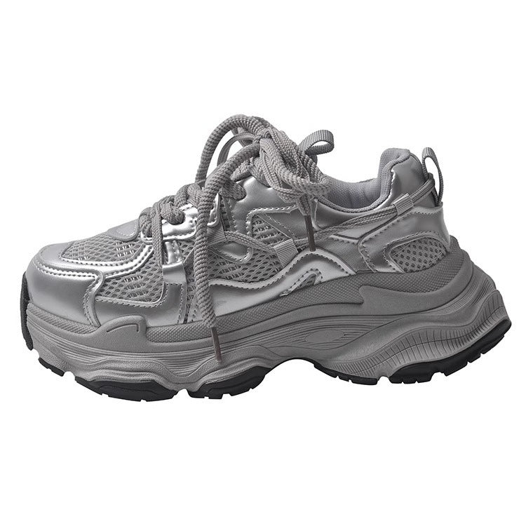 Damen Chunky Sneakers mit atmungsaktiven Mesh-Elementen und dämpfender Sohle EB