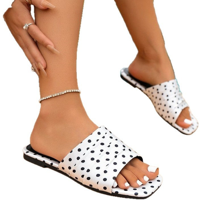 Damen Komfortable Punkte-Slides EB
