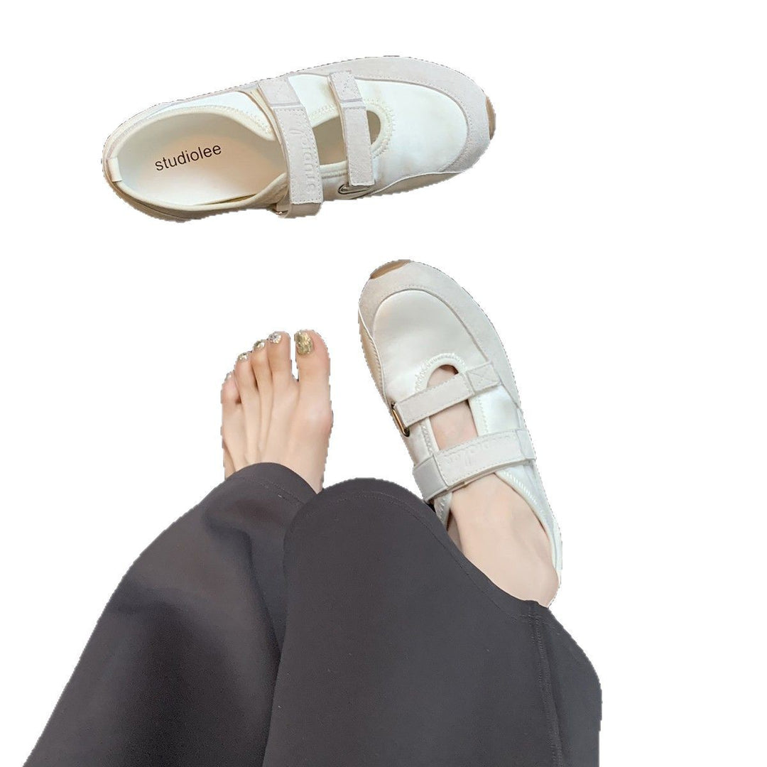 Damen Komfortable Sneaker mit verstellbaren Klettverschlüssen EB