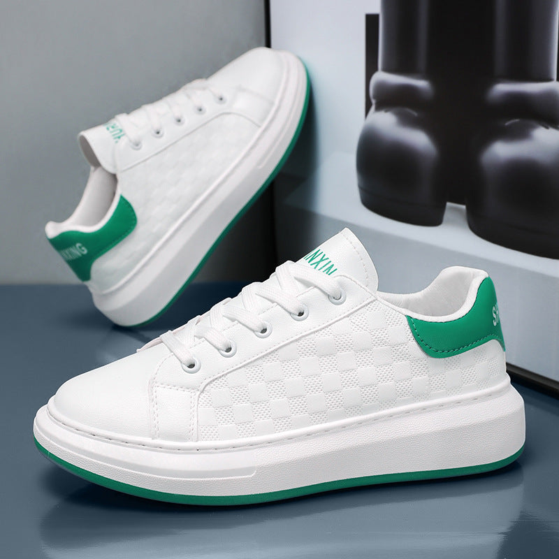 Damen Komfortable Sneaker mit schickem Karomuster und flexibler Laufsohle EB