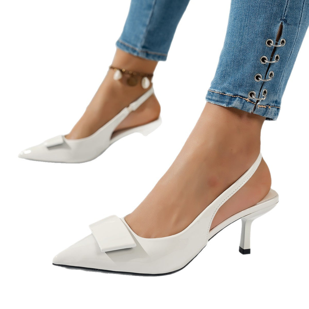 Damen Slingback-Pumps mit schickem Schleifenakzent EB