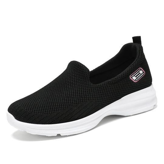 Damen Atmungsaktive Slip-On Sneakers mit flexiblem Netzdesign EB