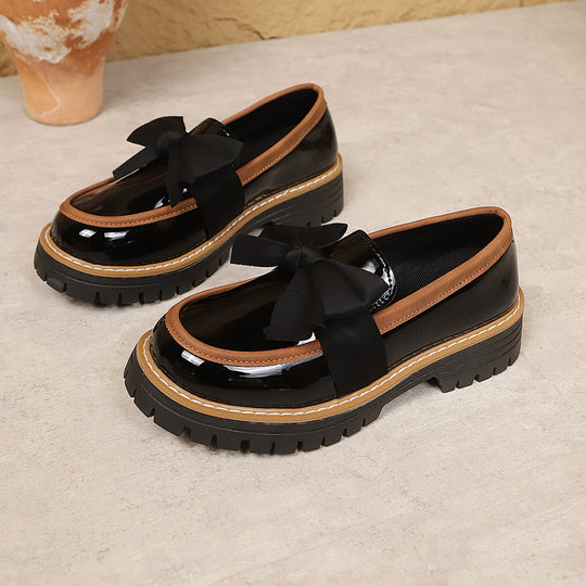 Damen Elegante und komfortable Slipper mit Schleifen-Applikation EB