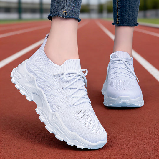 Damen Luftige High-Performance Laufschuhe mit elastischem Strickdesign EB