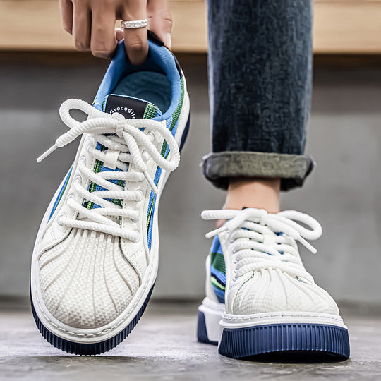 Damen Sportliche Sneakers mit stabiler Gummisohle und atmungsaktiver Mesh-Oberfläche Heidi Mode