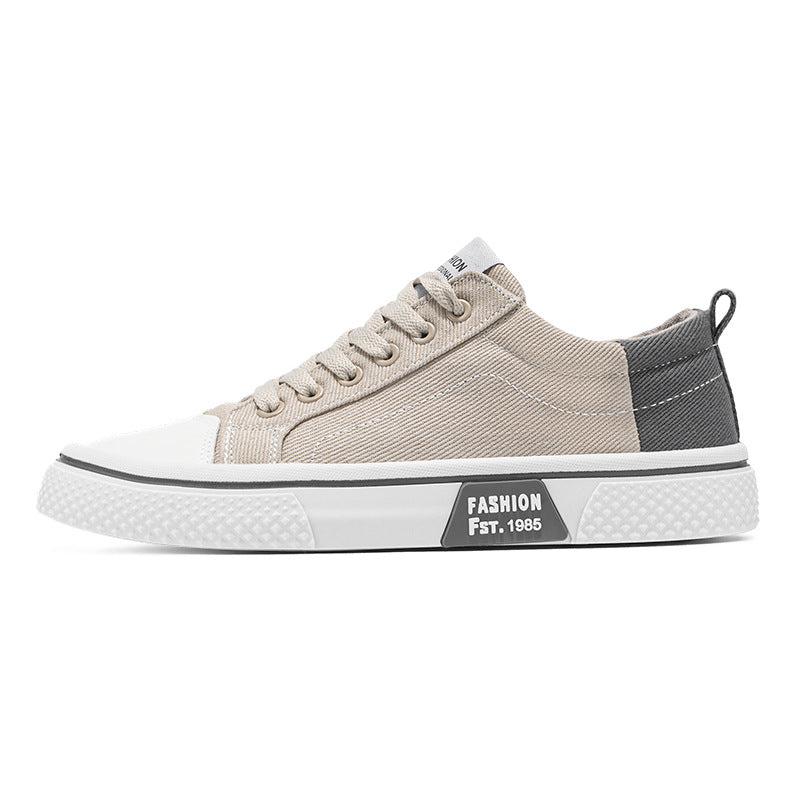 Damen trendige Sneakers im modernen Streetstyle mit robustem Canvas-Obermaterial und rutschfester Sohle EB