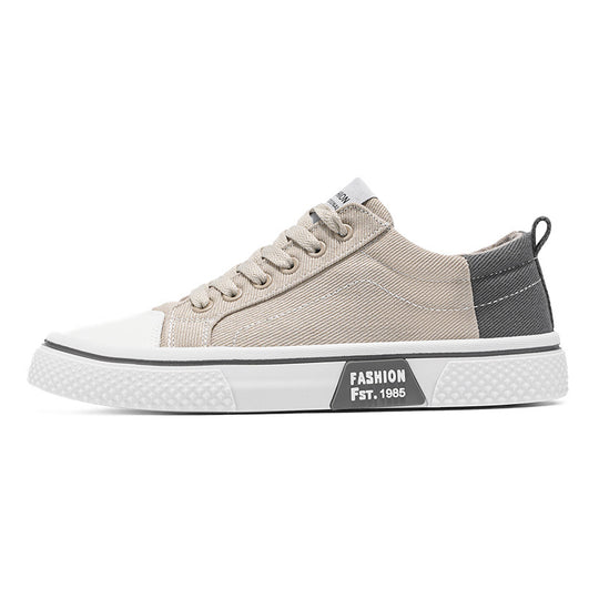 Damen trendige Sneakers im modernen Streetstyle mit robustem Canvas-Obermaterial und rutschfester Sohle EB