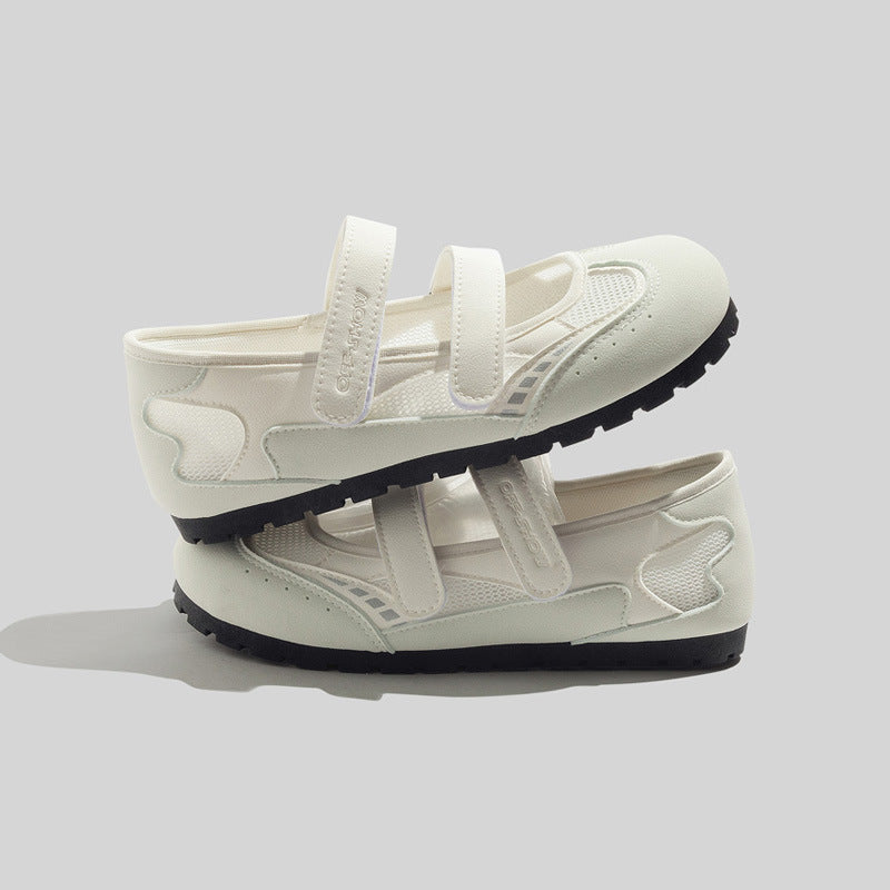 Damen Sportliche Freizeitschuhe mit verstellbarem Klettverschluss und atmungsaktiver Oberseite EB
